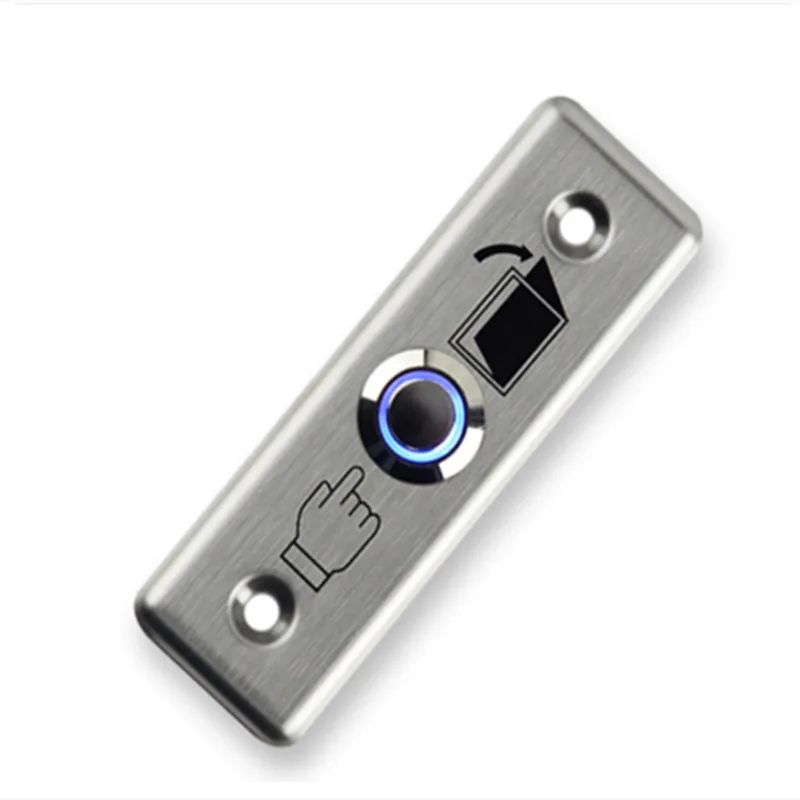 

Stainless Steel Rectangle Exit Push Door Release Button Switch With LED For Electric magnetic Lock Door Access Control