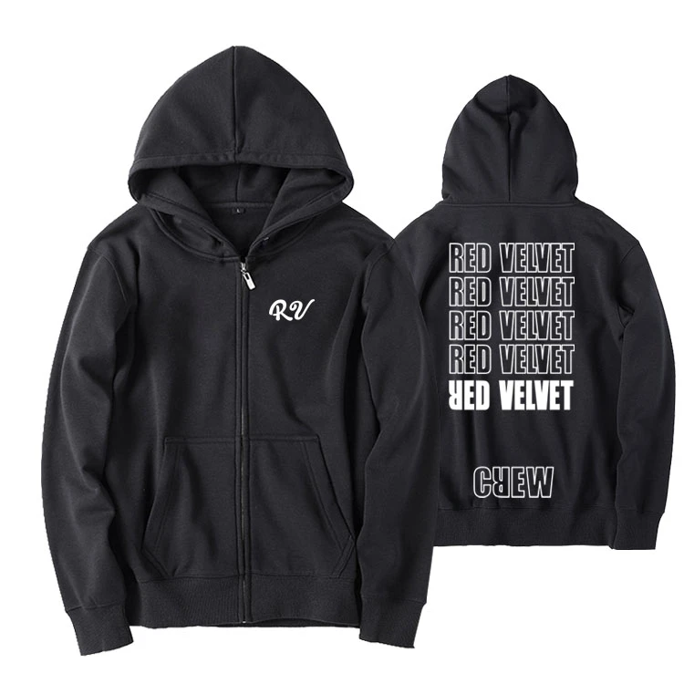 black zipper sweatshirt