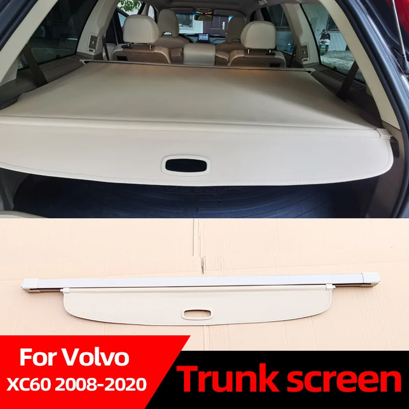 

Cargo Cover Partition Curtain Screen Shade Trunk Security Shield Rear Auto Accessories Black For Volvo XC60 2008-2020