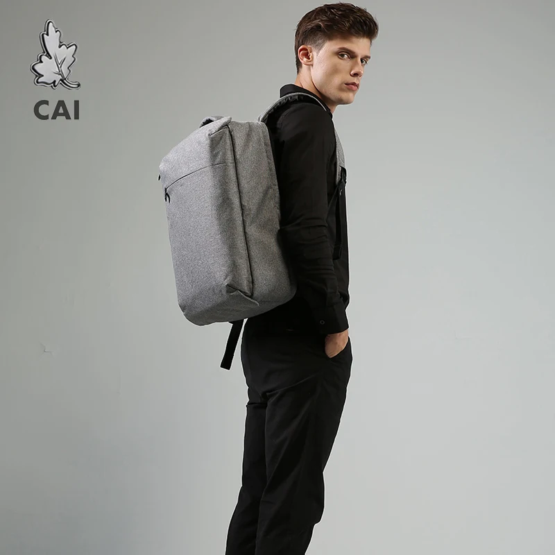 

CAI Business Men 15" Laptop Travel bag 2020 new Waterproof Rucksack Backpack Minimalism High Capacity Quality bookbags backpack