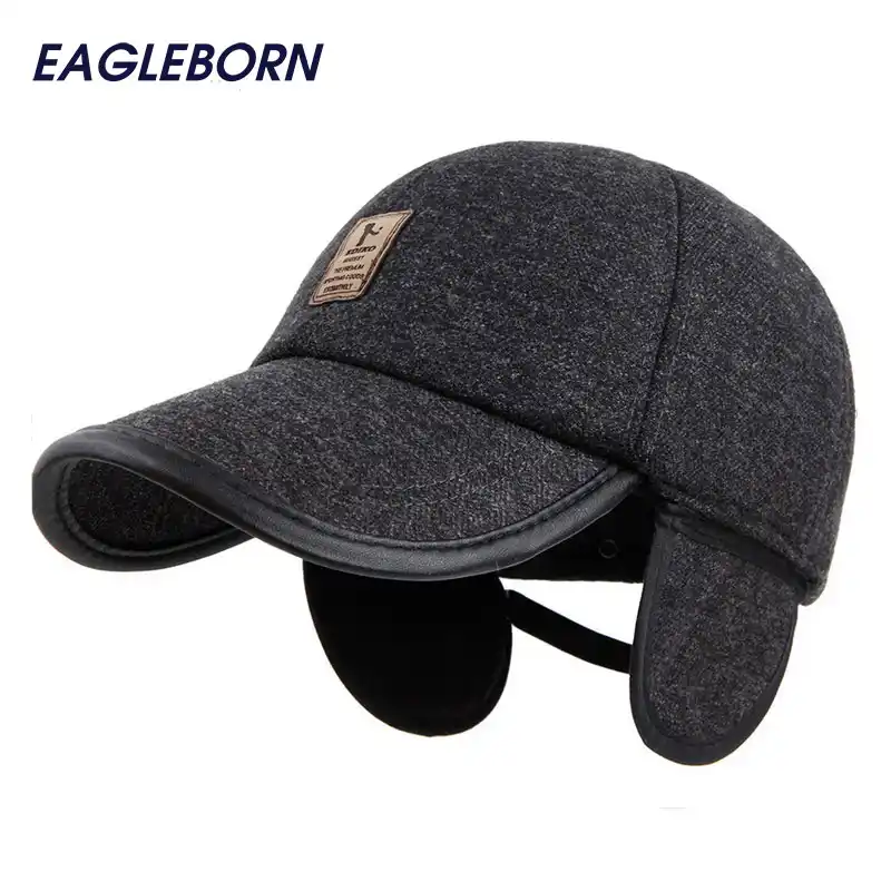 golf cap with ear flaps