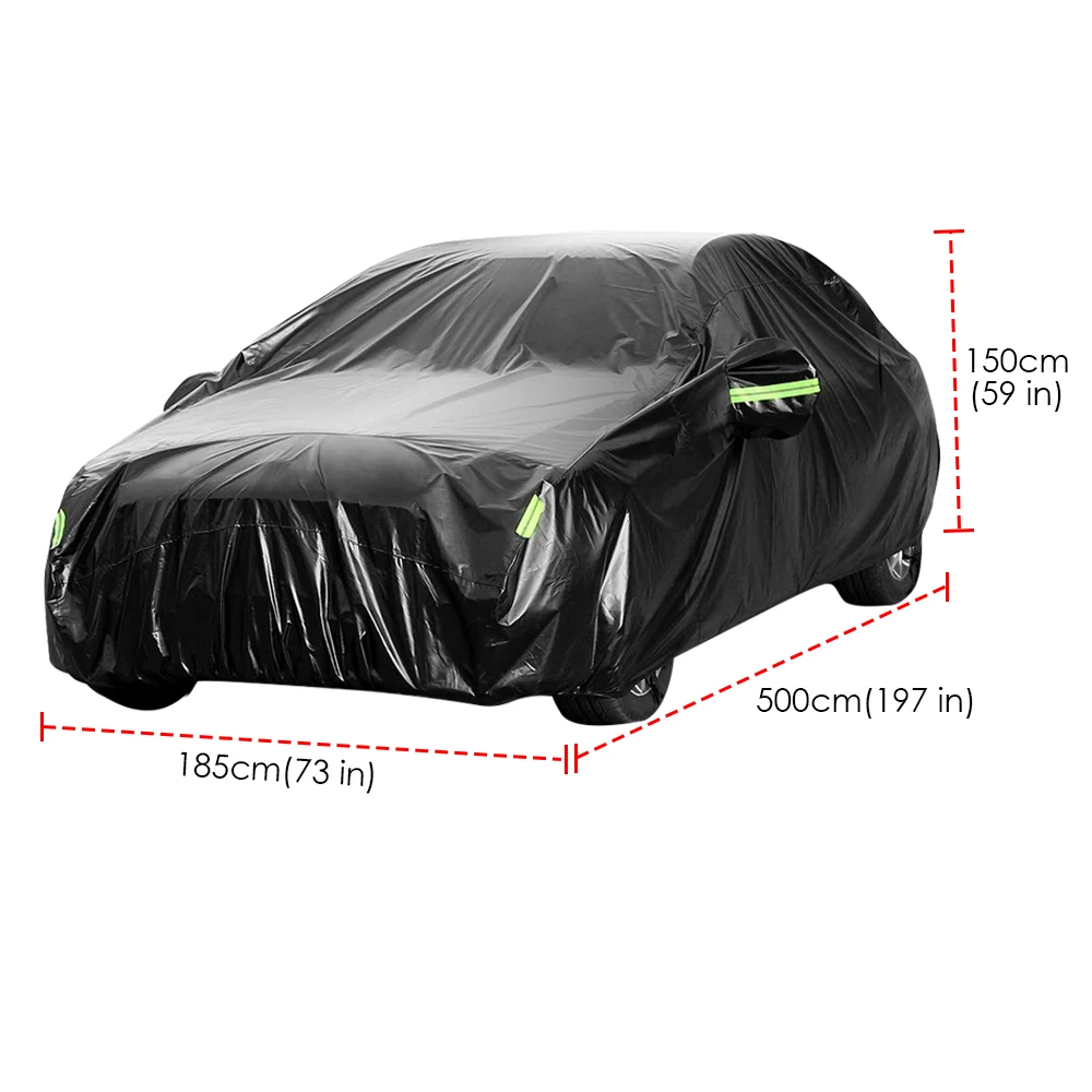 500 см 197 дюймов 420D непромокаемые автомобильные чехлы для салона седана Защита от солнца УФ снежная пыль для Audi A5 A4L A6 A6L A7 RS5 RS6