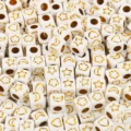 Cube 6mm gold