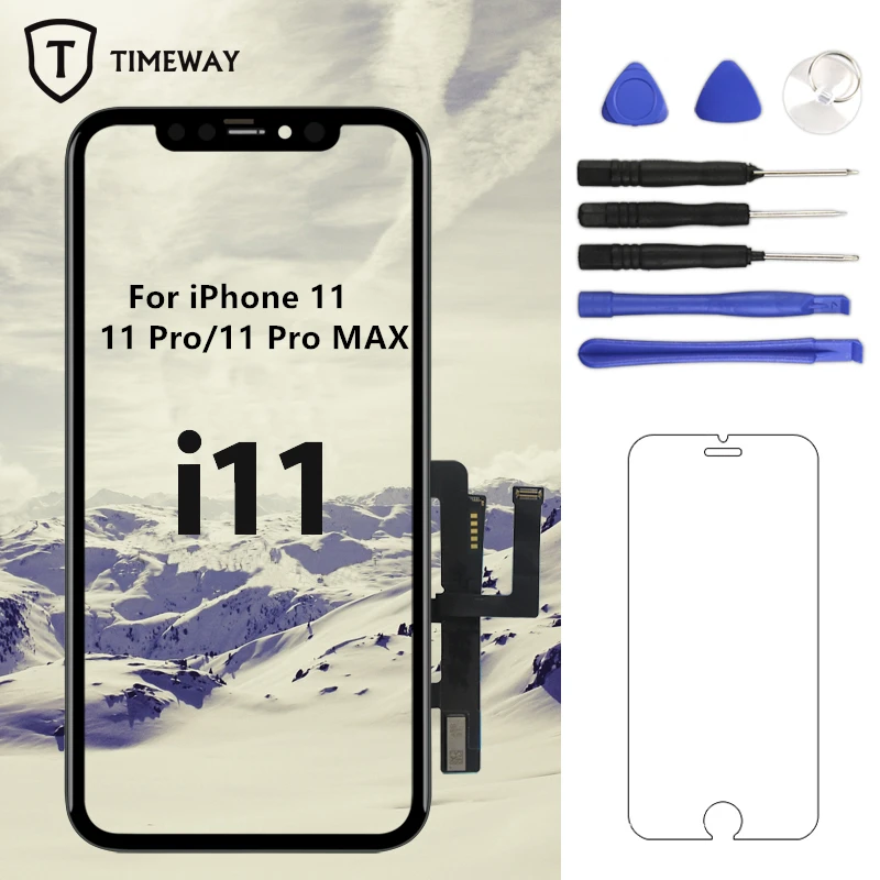 LCD для iPhone 11 Pro/11 Pro Max дисплей с 3D сенсорным экраном дигитайзер сборка Замена X