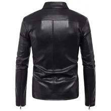 Ouma стиль мужской локомотив заклепки кожаное пальто красивая кожаная куртка пальто для B007