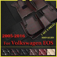 Tappetini auto per Volkswagen EOS 2005 2006 2007 2008 2009 2010 2011 2012 2013 2014 2015 2016 cuscinetti auto personalizzati