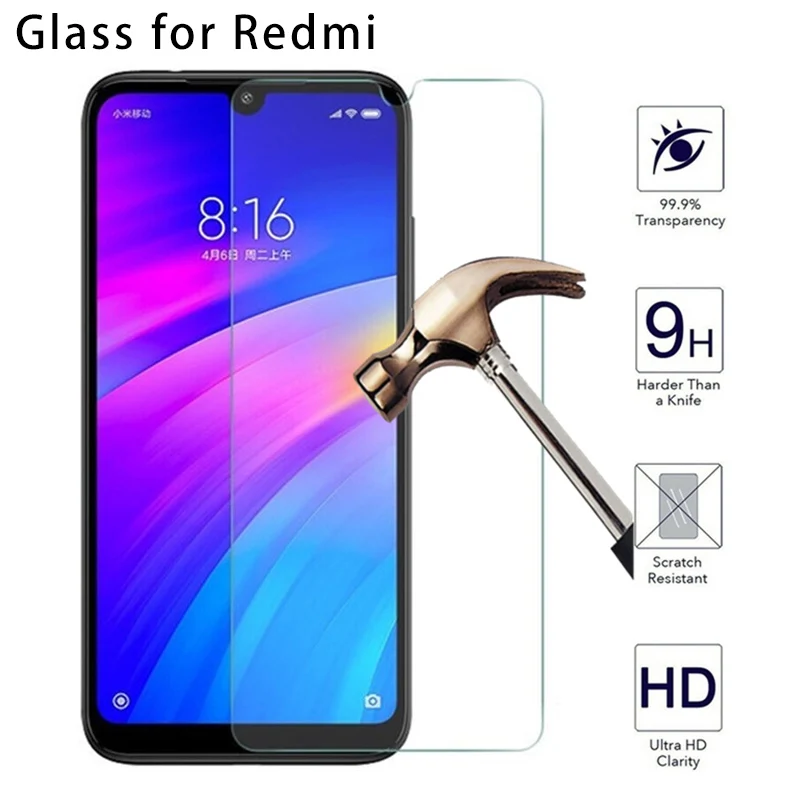 Phone Protective Film forr Xiaomi Redmi Note 8T 8 7 6 Pro 5A Prime For Screen Protector Glass 5 4 3 Front | Мобильные телефоны и
