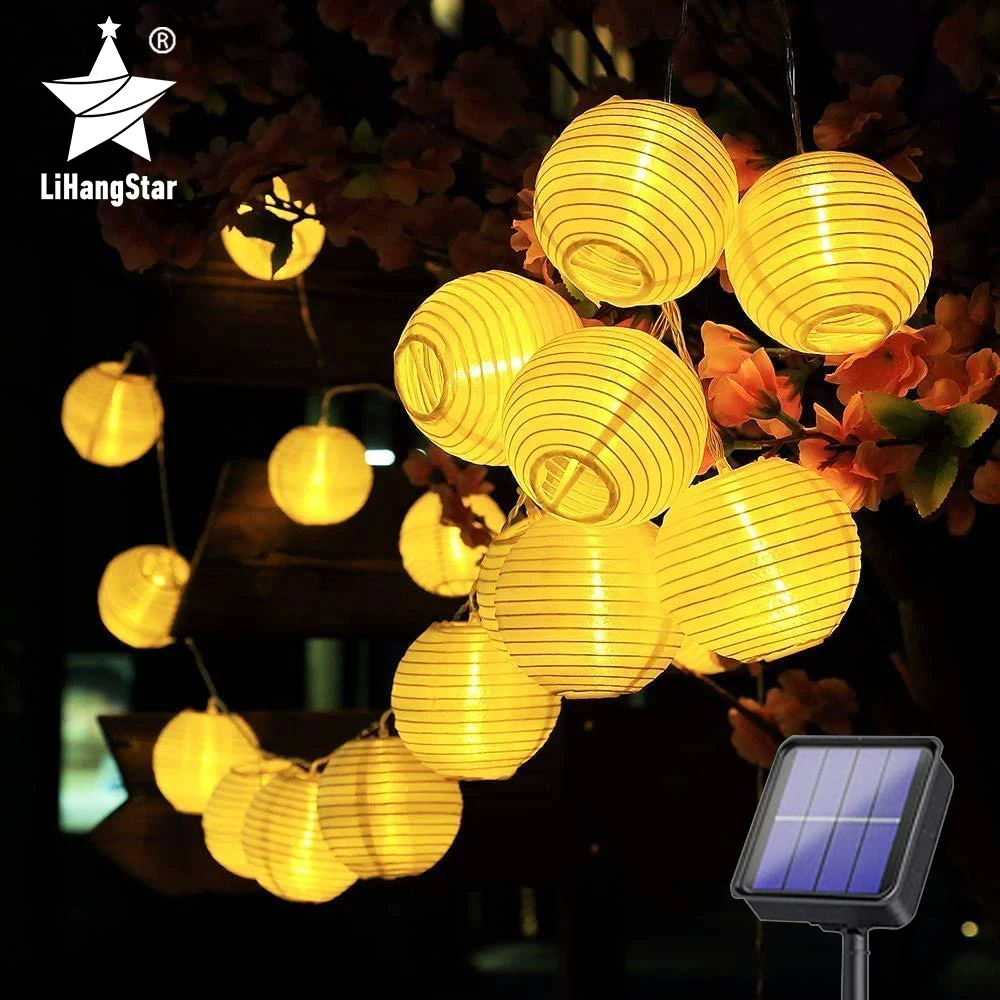 LED Solar Outdoor Lantern Solar String Light LED Solar Light Wedding Lantern Street Holiday Garland Garden Decoration