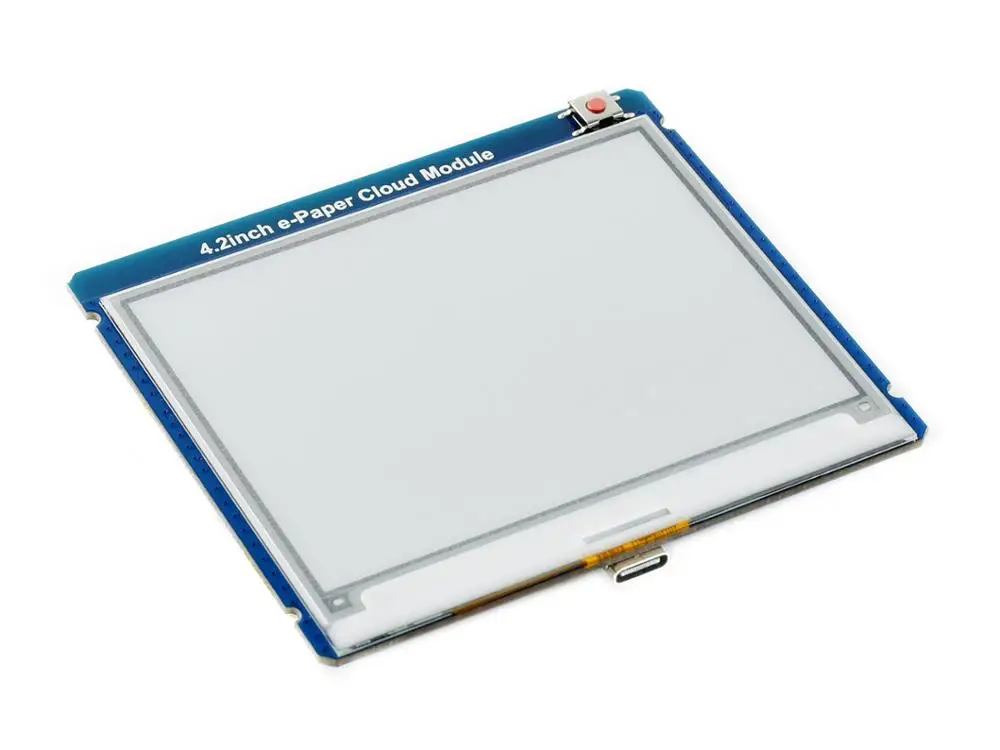 Módulo de Nuvem E-papel de 4.2 Polegadas 400x300 Pixels Conectividade Wi-fi Baixo Consumo de Energia Ângulo de Visão Amplo Efeito tipo Papel - Imagem 3