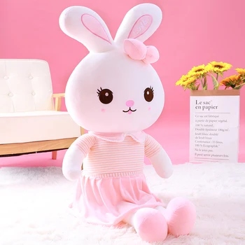 

Plush toy rabbit pillow little white rabbit doll doll birthday gift child cute girl bed doll