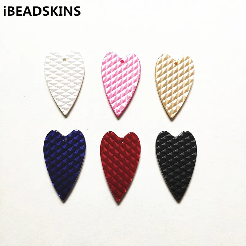 

New arrival! 38x23mm 100pcs acrylic heart-shape charm for earrings accessories,Earring parts,jewelry making DIY