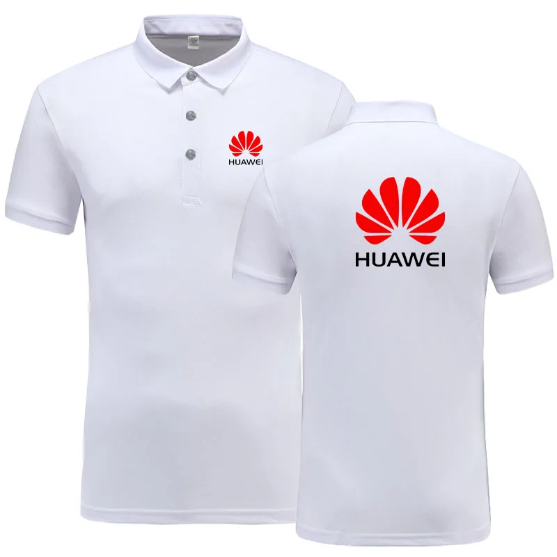 Новое поступление брендовая одежда мужская huawei Повседневная рубашка-Поло мужское поло рубашка с коротким рукавом Поло рубашка