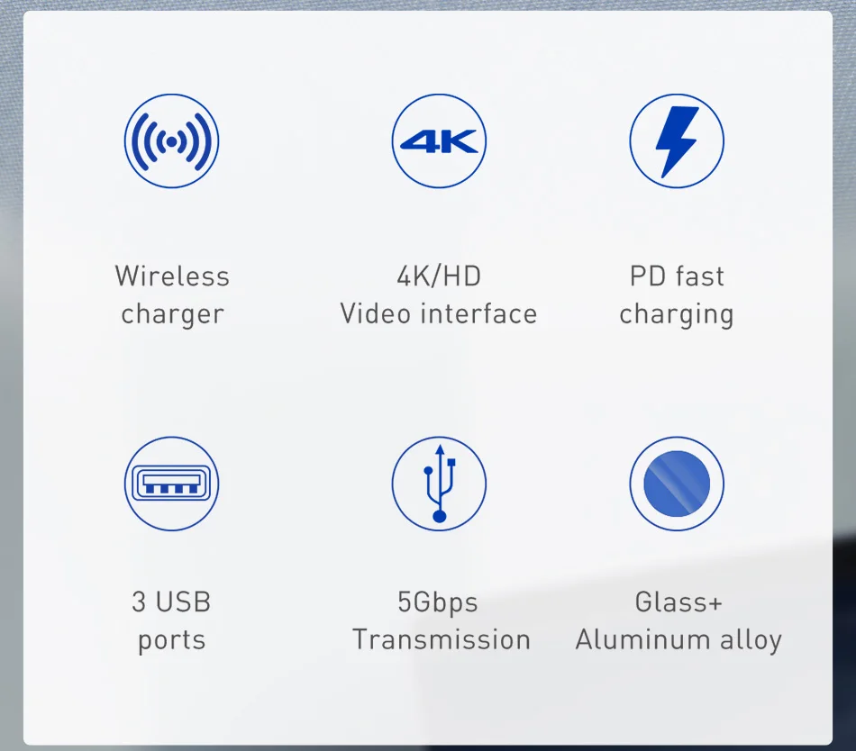 Baseus USB C концентратор USB C до USB 3,0 концентратор HDMI адаптер QI Беспроводной Зарядное устройство USB разветвитель для MacBook Pro аксессуары 6 Порты Тип USB-C концентратор