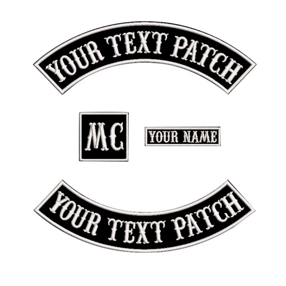 Custom Roker Biker Motorcycle Patch Embroidery Your Own Text Rocker