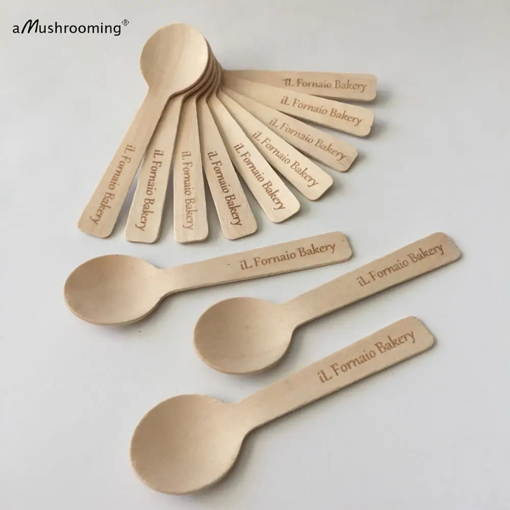 Оригинальная гравировка мини-ложки для мороженого десертов сыра тортов