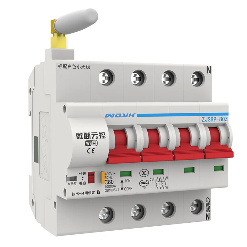  4P 16A-100A Remote Control Wifi Circuit Breaker /Smart Switch /Automatic Recloser support alexa and - 4000158747215