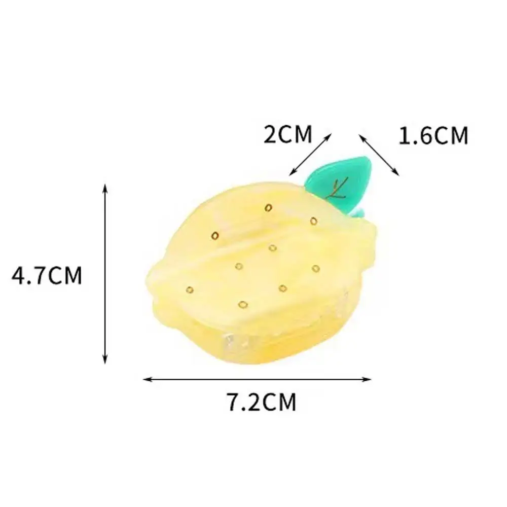 Description Picture 4 of itemGirls Ladies Women Elegant Barrettes Acetate Pineapple Lemon Hair Clips Hair Ornaments Hair Claws Korean Style