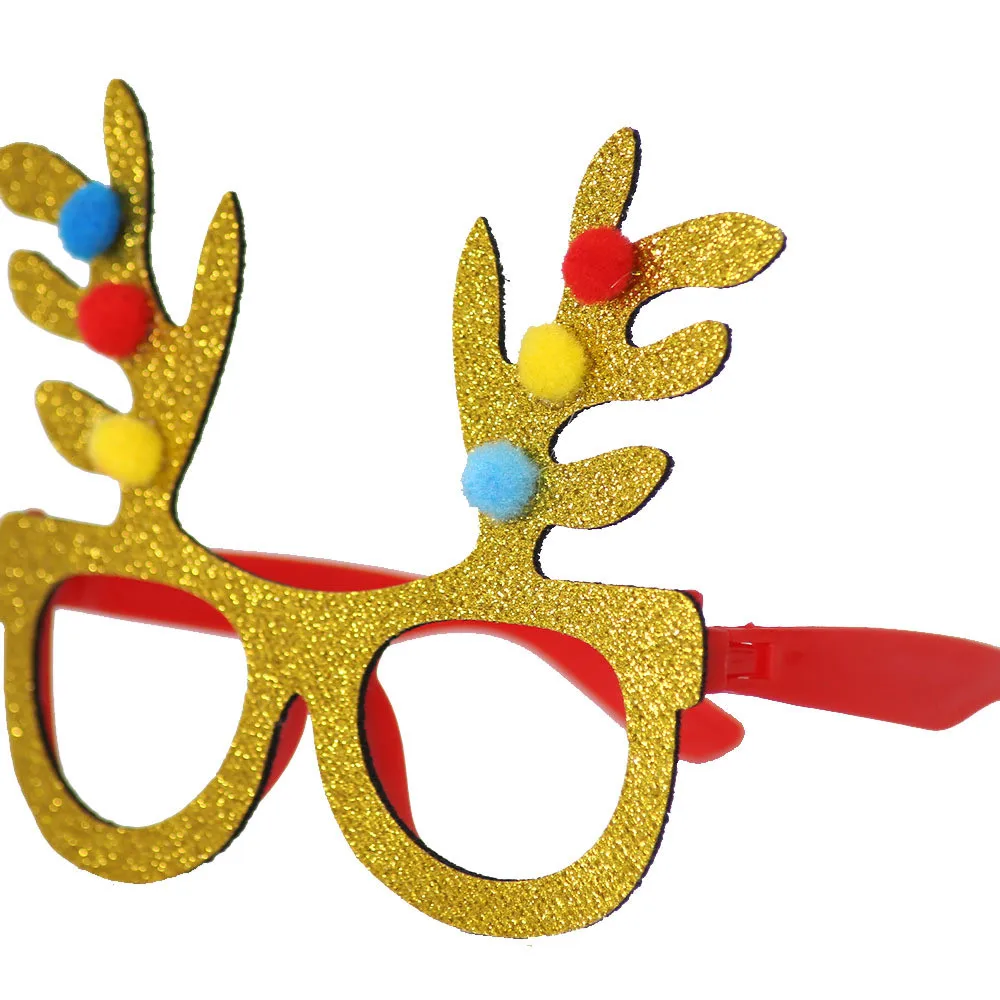 Christmas decoration glasses in party  100% brand new Christmas glasses snowman frame Happy New Year kids love Christmas 30A15 (31)