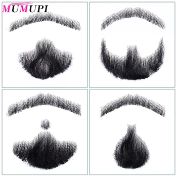

MUMUPI Beard Props Invisible mustache Men's Fake Beard or Mustache Fake Mustache Videos Make-up Synthetic Simulation Beard