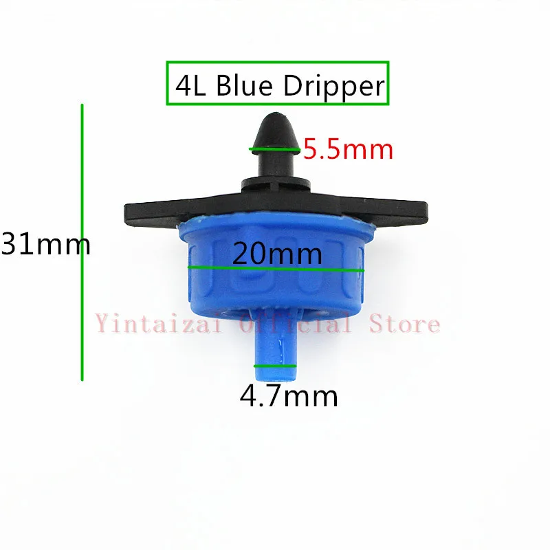 4L/H(1 GPH) 8L/H(2GPH) Pressure Compensating Drip Irrigation Emitter - Turbo Style On Line Dripper Garden Watering N116
