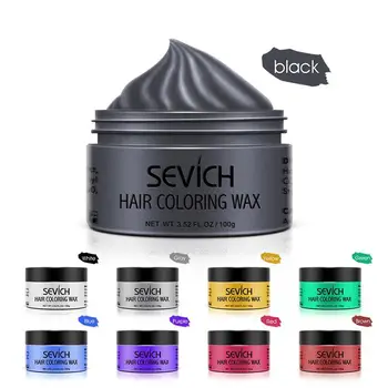 

9 Colors Hair Color Wax Strong And Hold Unisex Hair Temporary Hair Dye Wax Black Clay Hair Color Styling For Hair S4C1