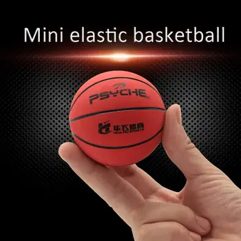 

2.4-Inch Mini Rubber Basketball Elastic Desktop Decoration Pure Rubber Hollow Ball For Decompression Training