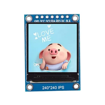

1.3 Inch Ips Hd Tft St7789 Drive Ic 240 x 240 Spi Communication 3.3V Voltage Spi Interface Full Color Tft Lcd Display