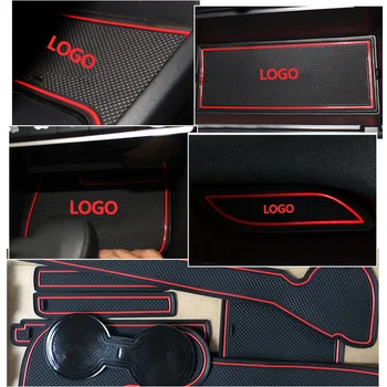 

Door Groove Mat For HONDA BR-V 2015 2016 2017 BRV Anti-Slip Mat Gate Slot Coaster Anti-Dirty Mat Car Interiors Gel Pad Rubber