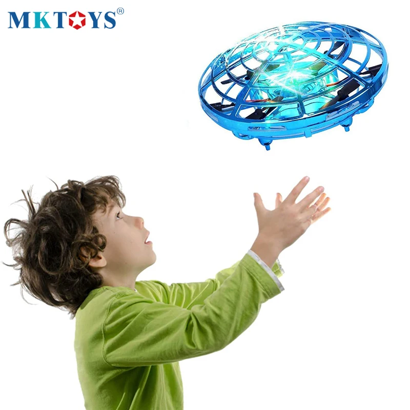 MKTOYS НЛО Мини Дрон игрушки для детей вертолет Инфракрасный индукционный самолет