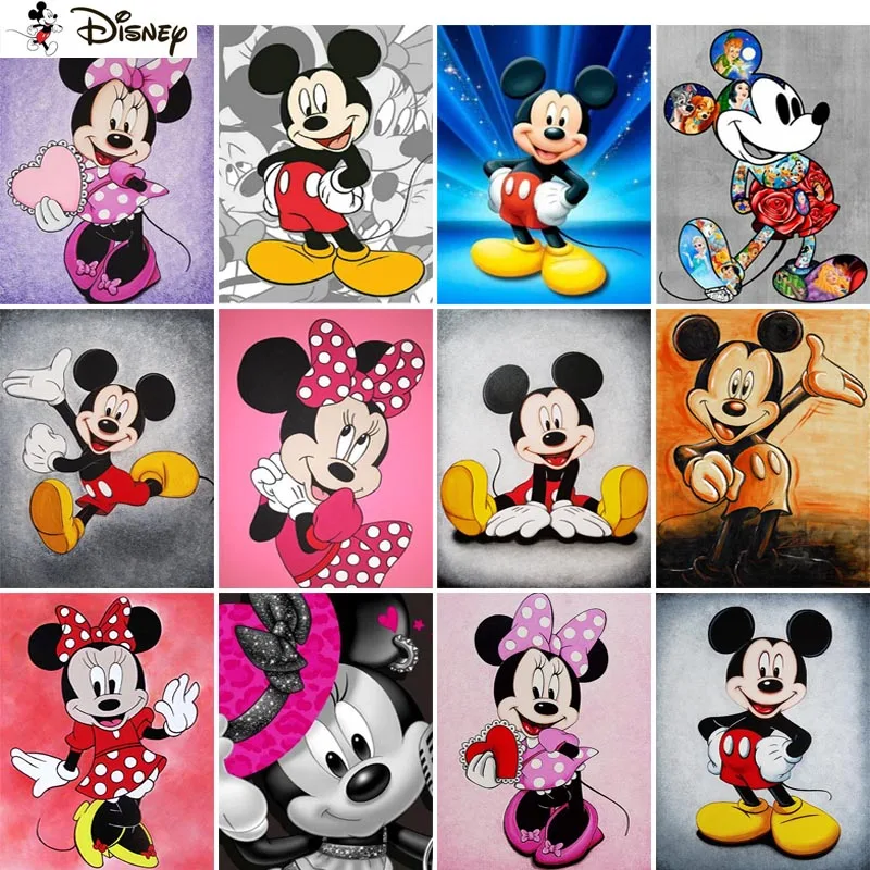 Disney 5D DIY Diamond Embroidery Full Display &quotCartoon Mickey Mouse" Painting Square/Round Rhinestones Decor Art | Дом и сад