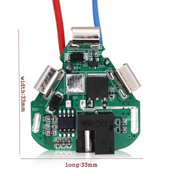 

3S 12VDC three strings of 18650 lithium electric drill power lithium battery protection board