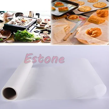 

Baking paper 500*30cm Paper Silicone Baking Mat Pad Roll Wax Non Stick Kitchen