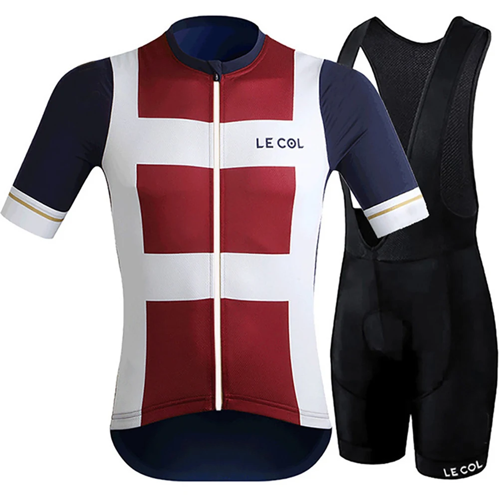 

Le Col Summer Mountain Bike Colnago Pro Team man Jersey Suit Maillot Ciclismo Cycling Suit Quick-drying Windproof Cycling Kit