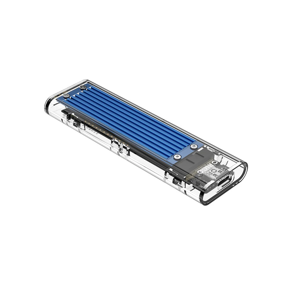 Синий Чехол ORICO TCM2-C3 NVME M.2 для твердотельного накопителя type-c 10 Гбит/с 2 ТБ большая емкость поддержка SSD команда TRIM для ПК мобильного телефона - Цвет: Синий