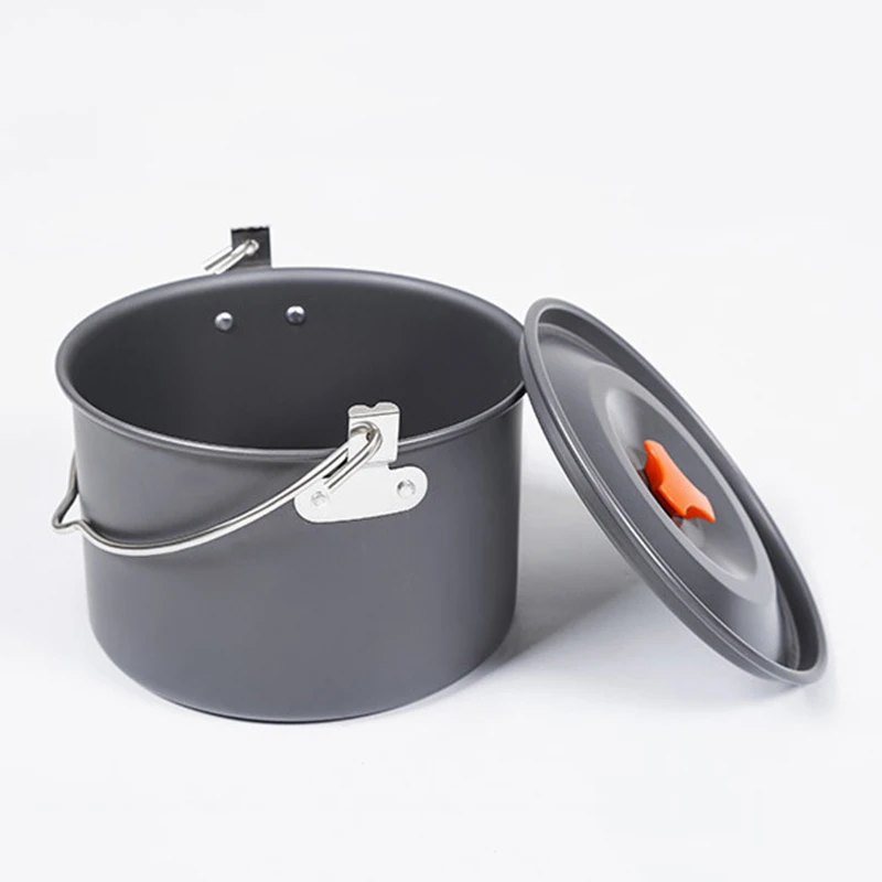 Utensílios de Mesa ao ar Livre de Alumínio Acampamento Caminhadas Viagem Pendurado Panelas Pote Cozinhar Piquenique Grande Capacidade 4l 2 Cheap Fogões ao ar livre