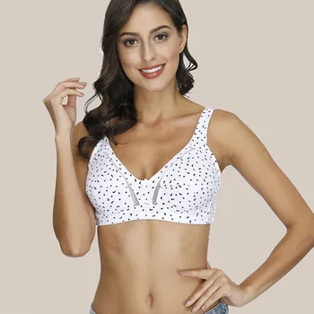 

Women's Printing Bras Tops 90D Unlined Adjustable Bra for Women Plus Size Fashion Bra brassiere femme 36 dd #30