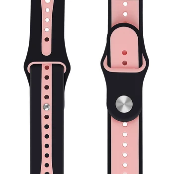 

New Replacement for iWatch 1/2/3/4 Silicone Wristband Double Colors Multi-holes Wrist Replace Strap