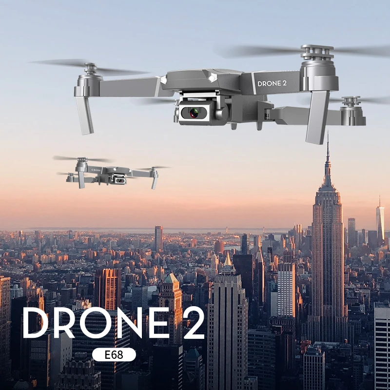 2020 E68 мини Дрон с HD 4K 1080P камерой WIFI FPV широкоугольный радиоуправляемые дроны режим