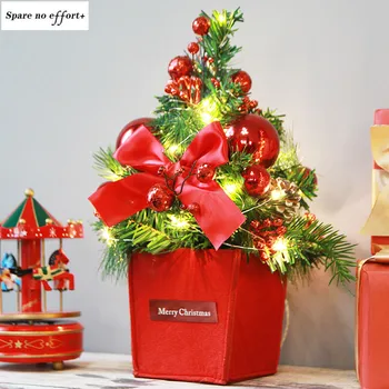 

Christmas Tree Arbol De Navidad New Year'S Mini Christmas Tree Small Xmas Tree Adornos De Navidad Desktop Mini Christmas Decor