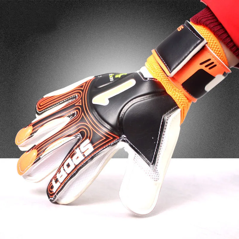 

Professional Goalkeeper Gloves Roll Finger Football Palm Soft Latex Soccer Goalie Gloves With Finger Protection