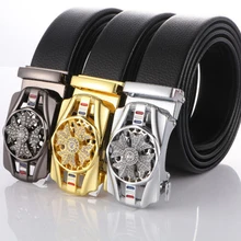 

Upgraded Version Of Time Running Youth Automatic Buckle Belt Rotatable Buckle Design Casual Wild Quick Release Combination Belt