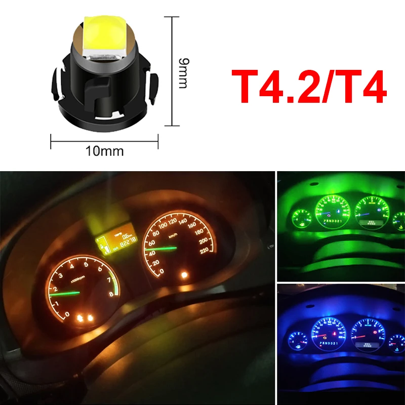 2 шт. светодиодные лампы T4.2 для Skoda Octavia A5 A7 Fabia Yeti BMW E60 F30 X5 E53|Сигнальная лампа| |