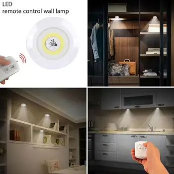 

Mini Wireless LED Touch Sensor Night Light Lamp With Control Light Stair Light Brightness Cabinet For Wall Remote Lamp Dimm N5N5