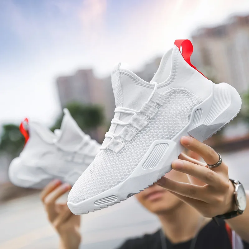 

2019 Autumn COUPLE'S Shoes Fashion Fly Netting Red Dad Shoes Athletic Shoes Breathable Trend Casual Shoes MEN'S SHOES