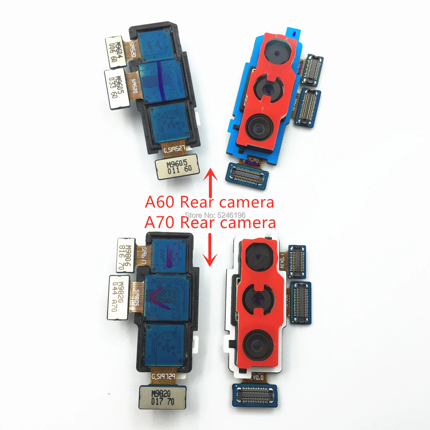 1 шт. задняя большая Основная камера Модуль гибкий кабель для samsung Galaxy A60 A605F A70 A705F