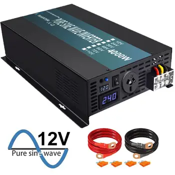 

4000W Pure Sine Wave Power Inverter Solar Panel Battery Converter 24V/36V/48V DC to 120V/230V/240V AC Customizable Inverter