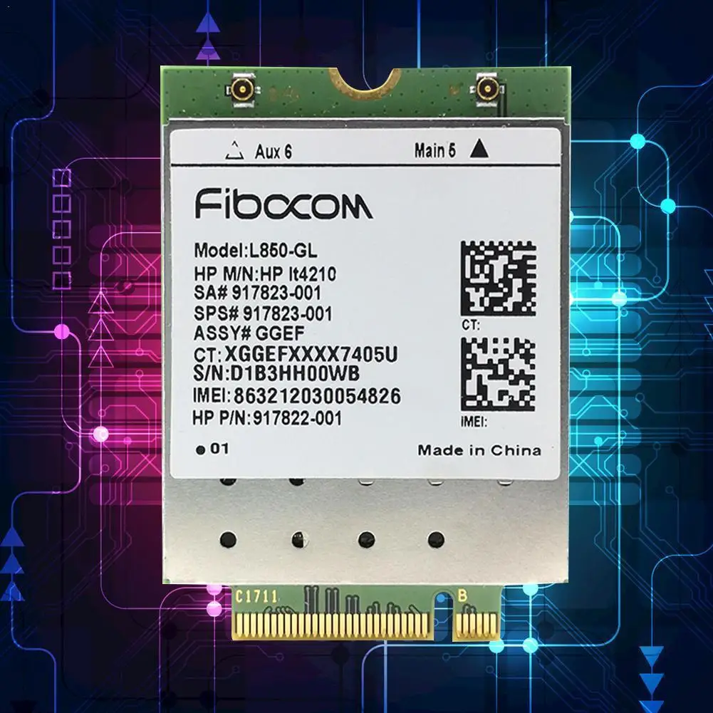 

4G wireless card For Fibocom L850-GL LT4210 M.2 LTE-FDD/LTE-TDD/WCDMA cat 450 430 440 module SPS probook G5 917823-001for H R5P3