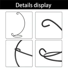 

5/10pcs Iron Stand Christmas Hanging Bauble Holder Stand Hanger Tree Plant Light Xmas Gift Iron Holder Flower Basket