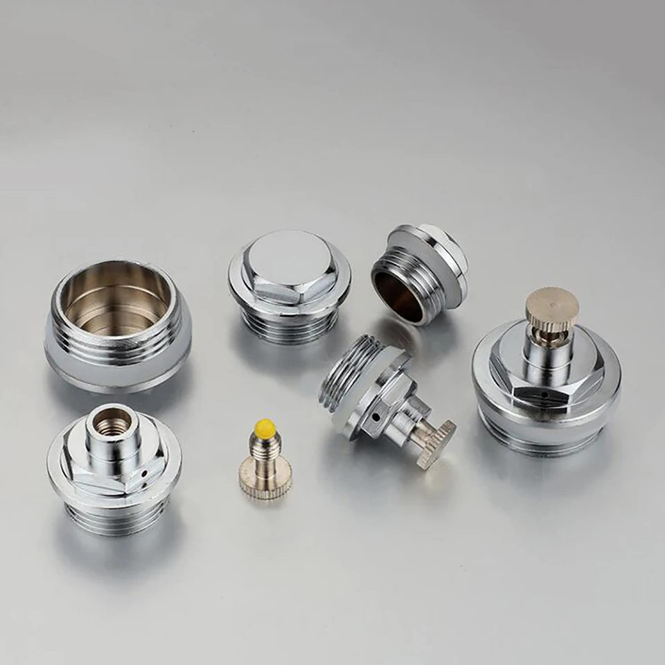 Valvola Sfiato Caloriferi Valvola Sfogo Aria Manuale Cromata 1/4, Orientabile, Con Portagomma E O-RING - Per Impianti Di Riscaldamento Valvola Sfiato Manuale
