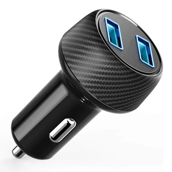 

24W 4.8A Car Charger, 2-Port Ultra-Compact PowerDrive 2 Elite with PowerIQ Technology and LED for iPhone XS/Max/XR/X/8/7/6/Plus,